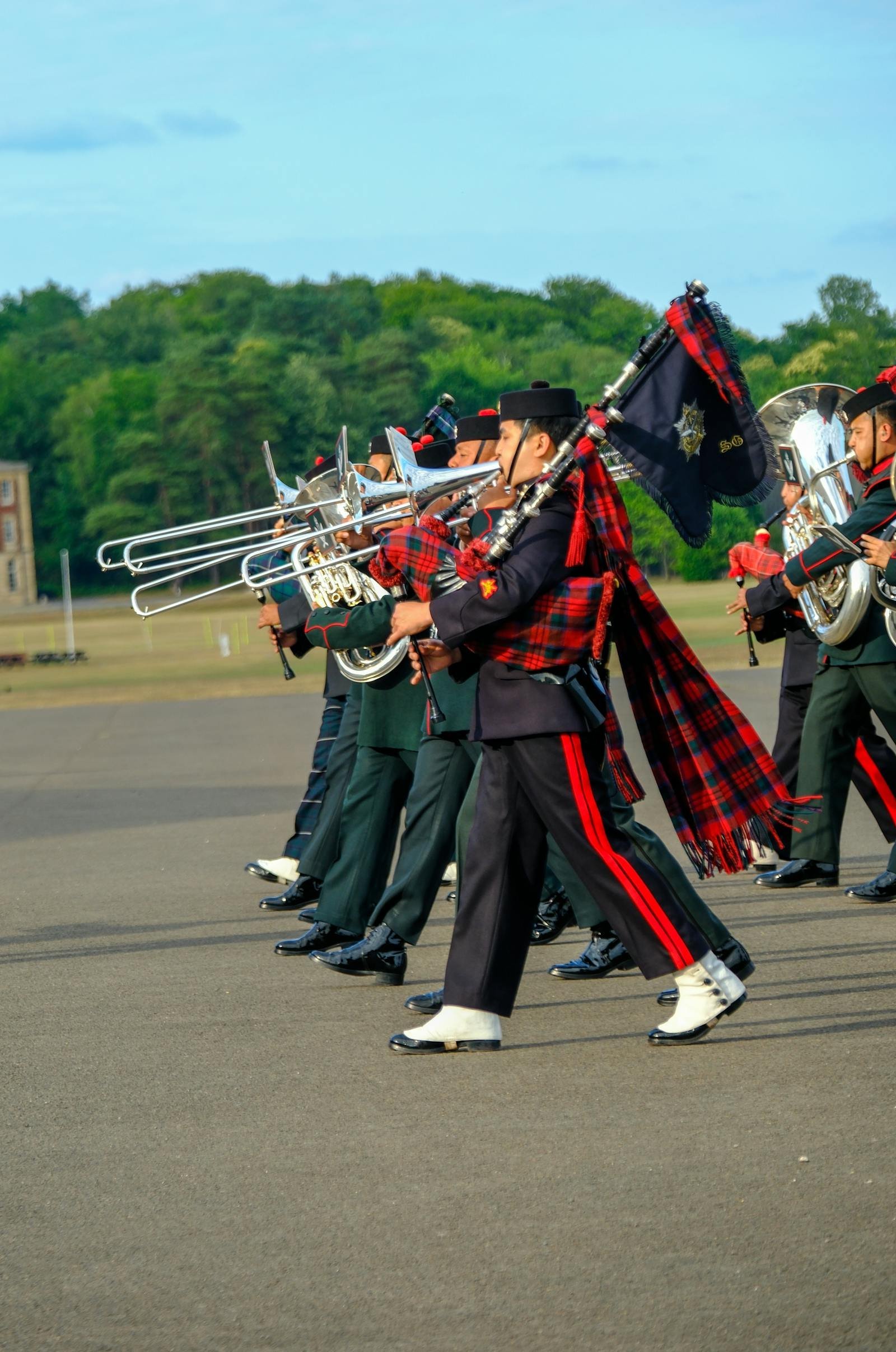 Militärmusiker bei einer Parade